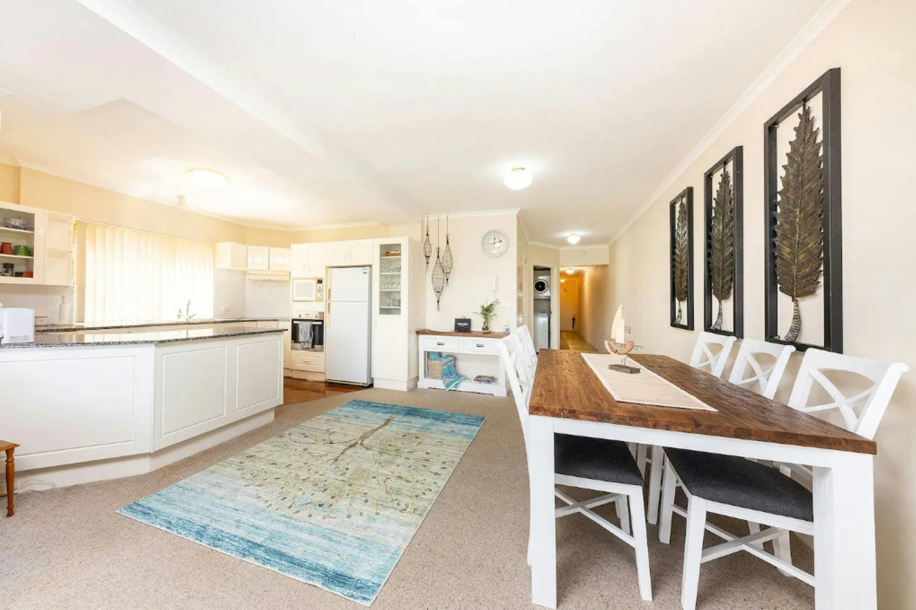 Kitchen and dining areas