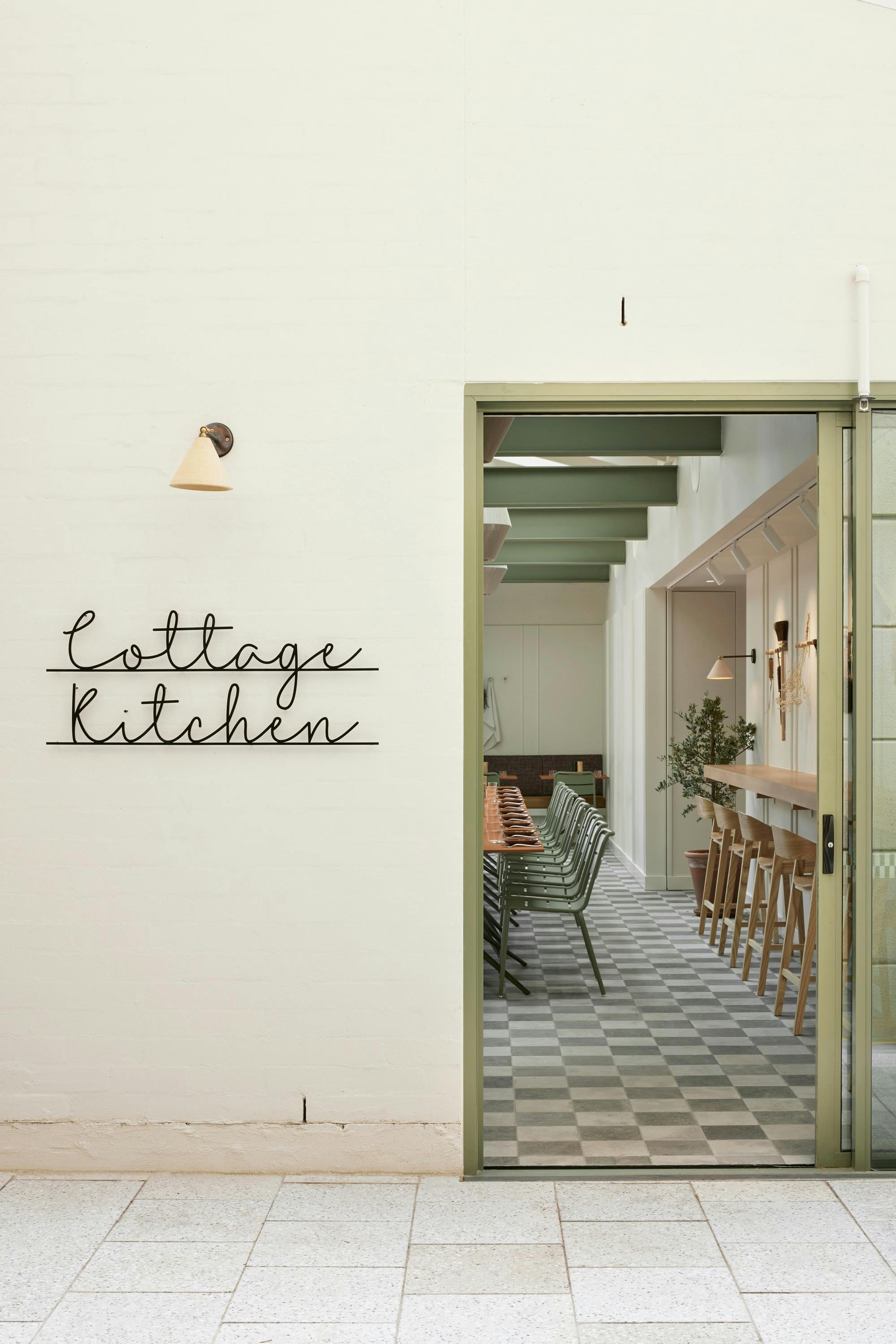 Cottage Kitchen Side Entrance