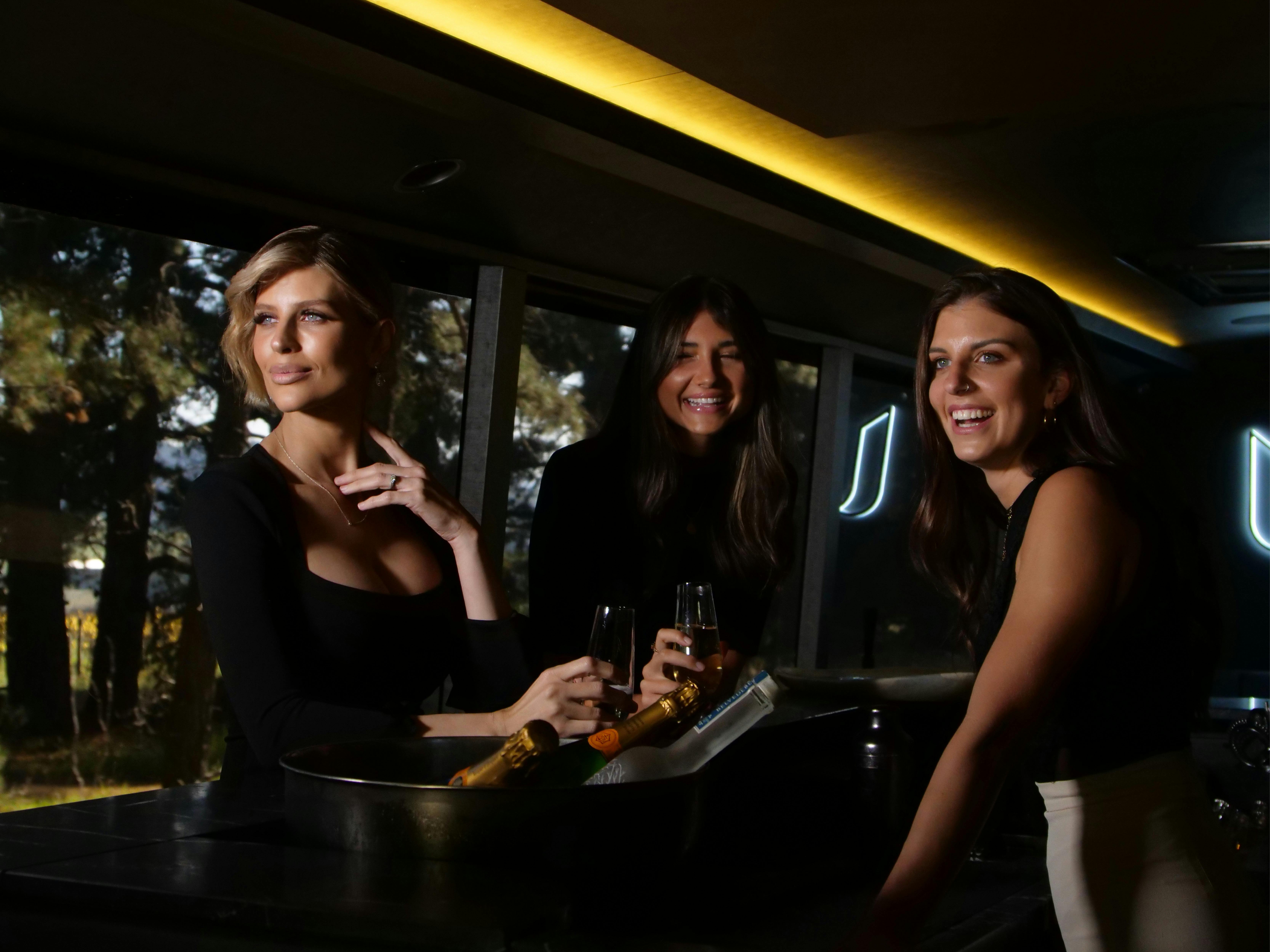 Luxcoach Luxury Coach Hire On Board Cocktail Bar Butler Service