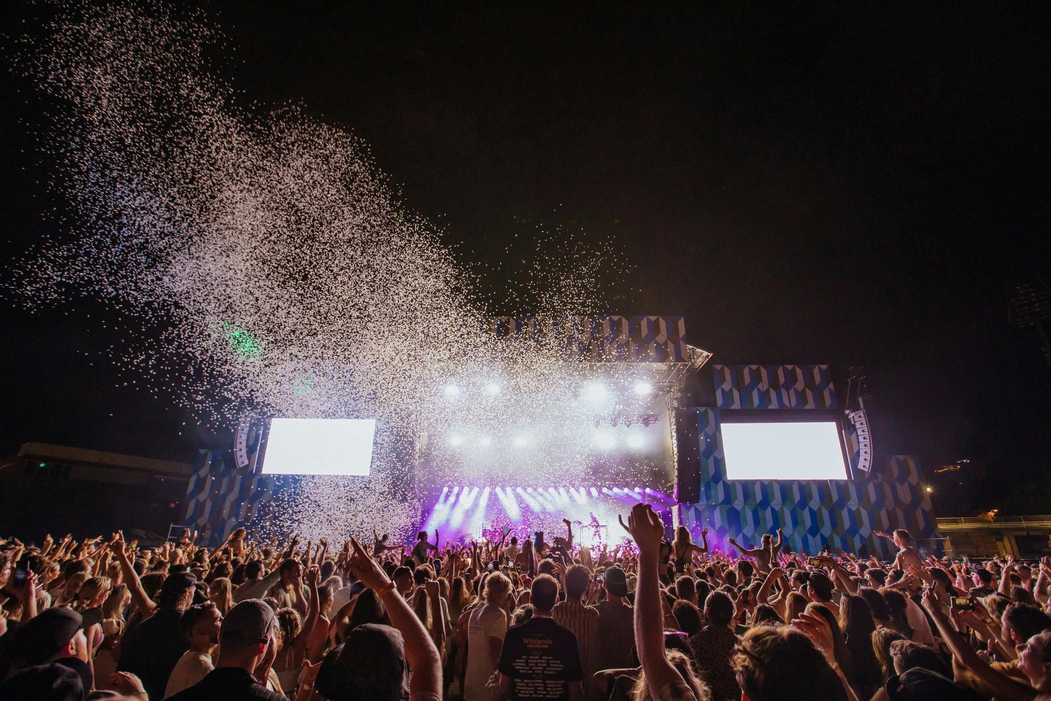 Point of view from crowd at Wildlands 2021