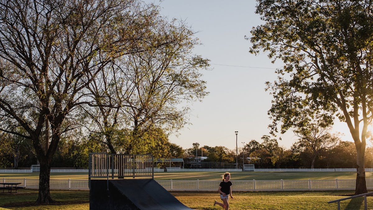 Girl on Skatepark