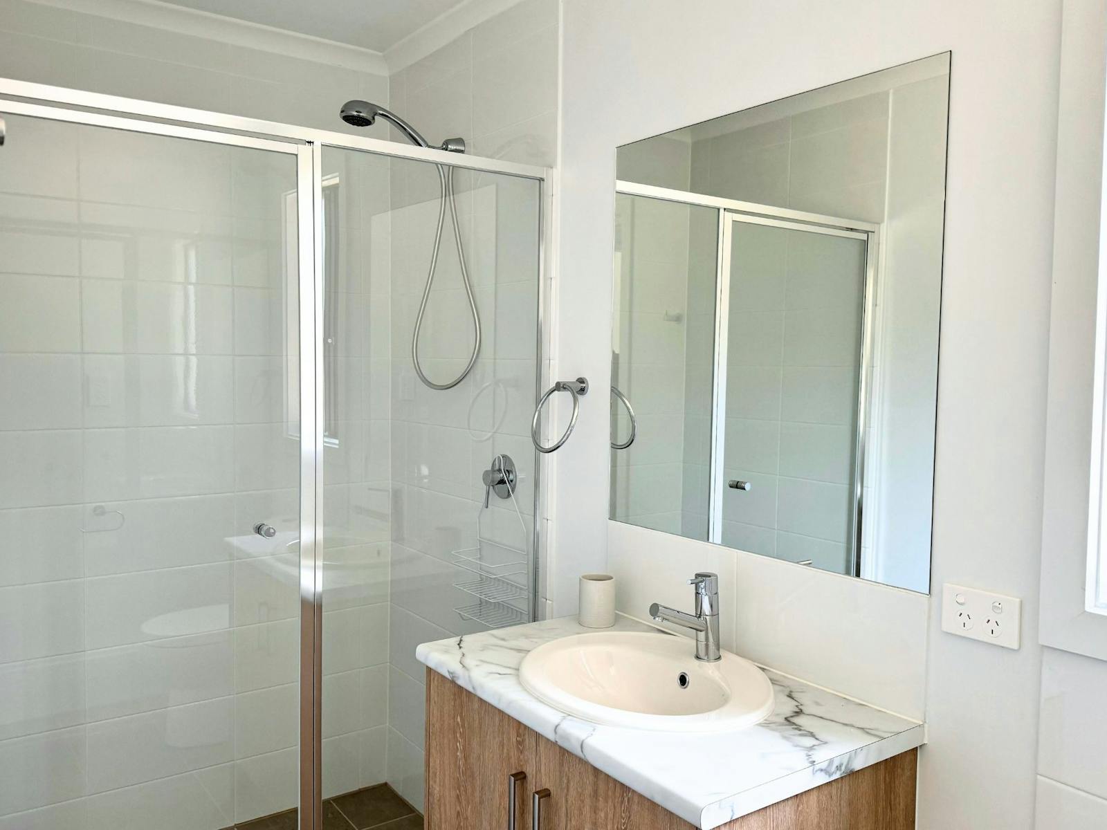 Bathroom with walk in shower