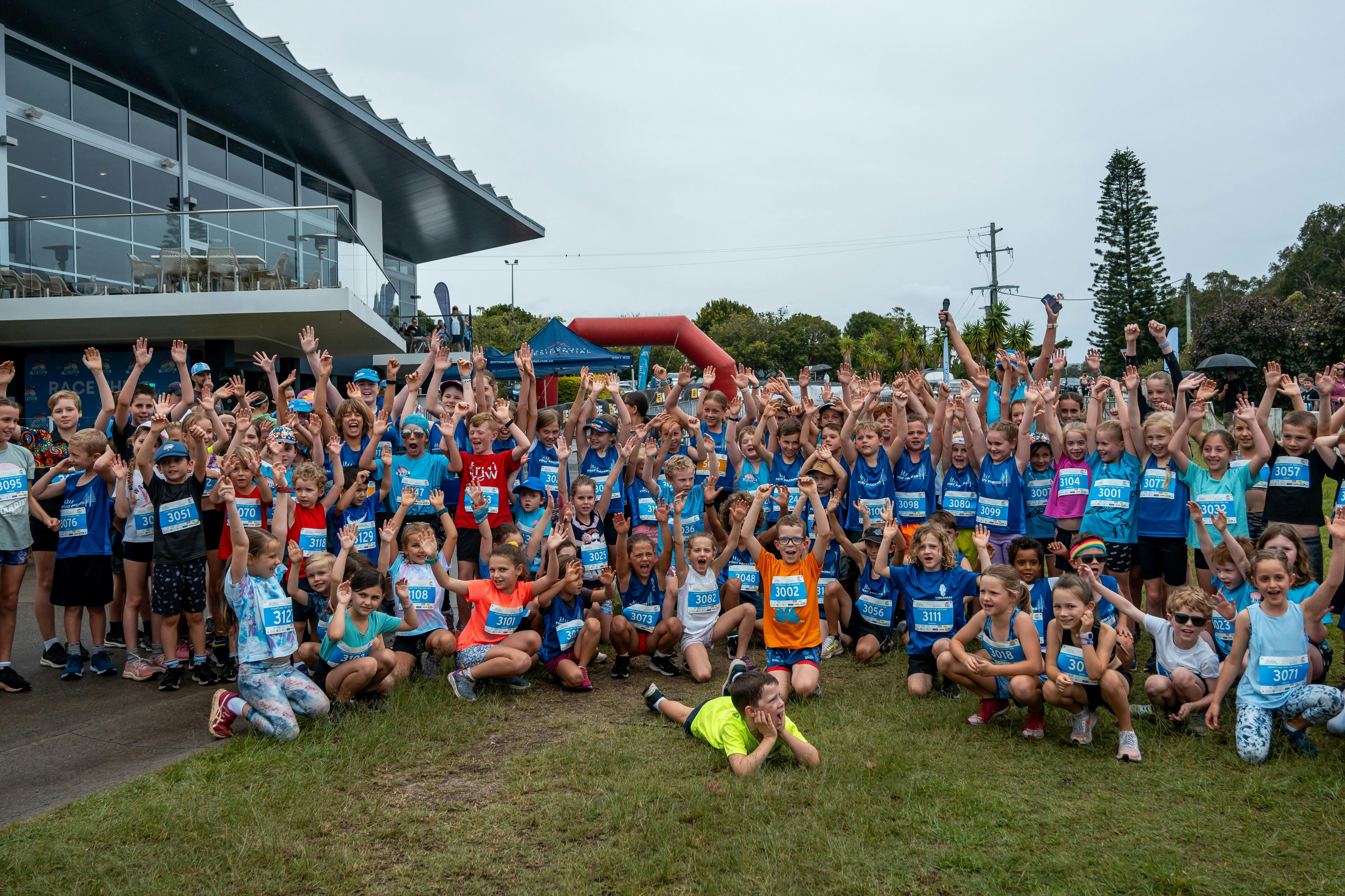 Participants in the Kids' race ready to run!