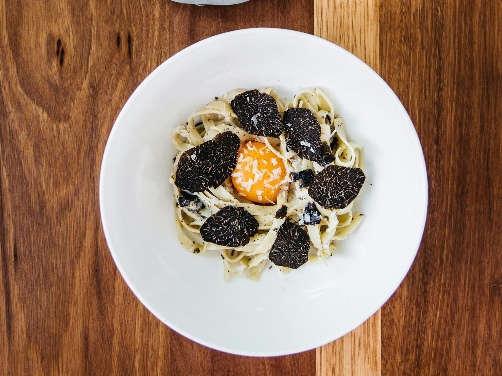 Breakfast dish with truffles