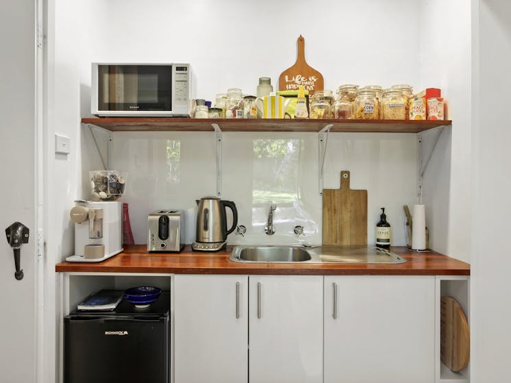 coffee machine microwave kettle toaster fridge