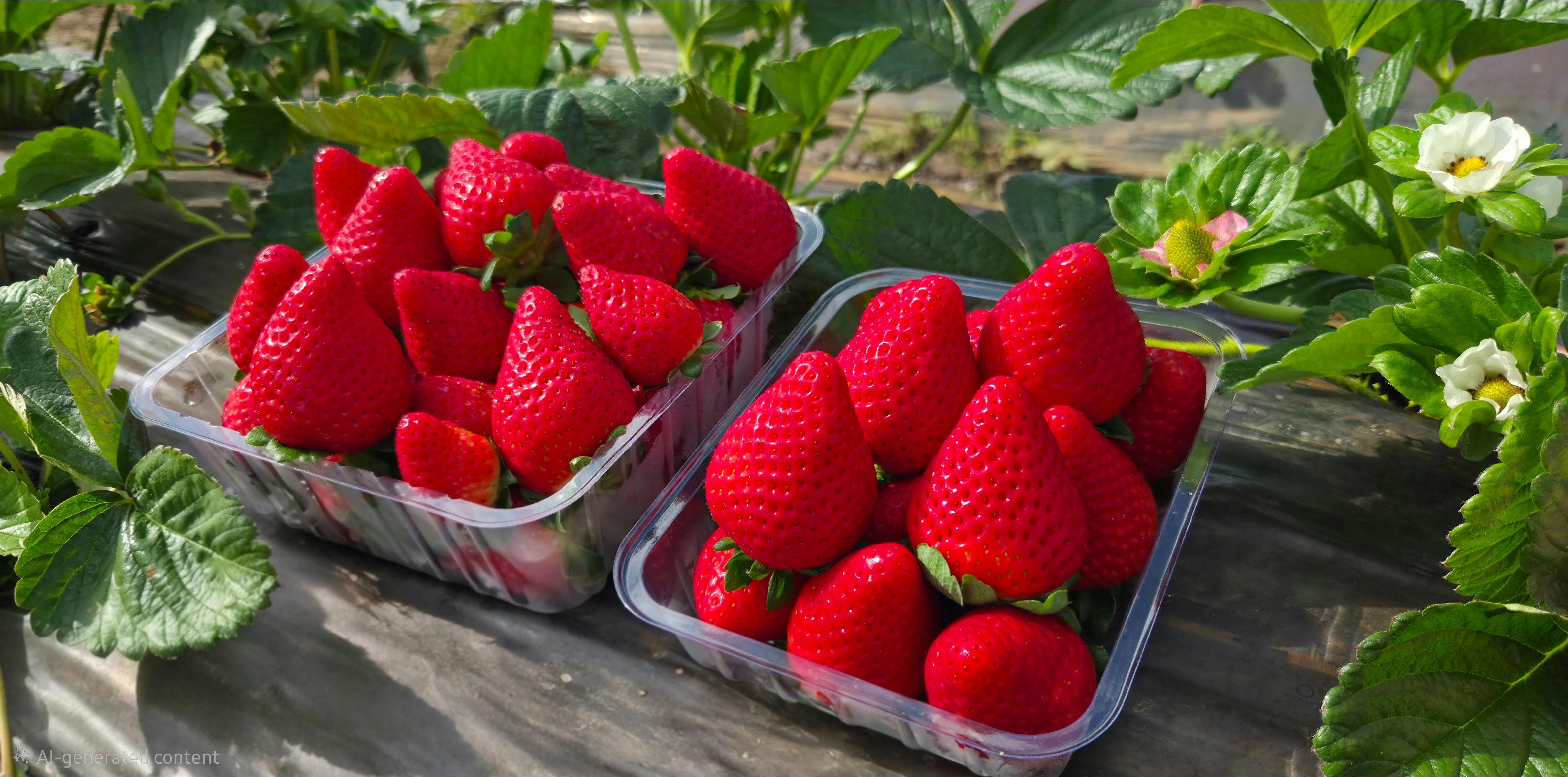 1kg Seconds Punnet and 500g Premium Punnet- pre-packed available for purchase from our farm stall