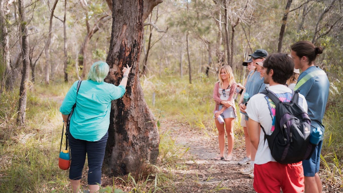 Guide showing native fauna