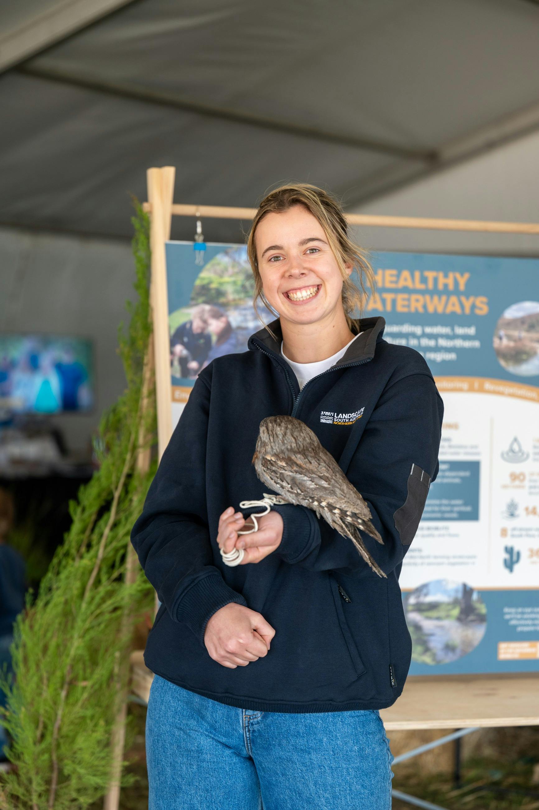Exhibitor with Native Animals
