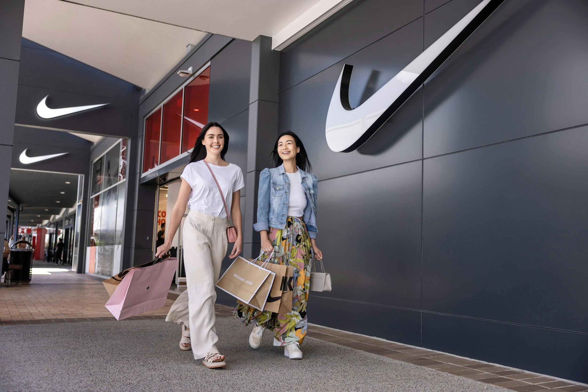 Customers visiting Harbour Town Nike