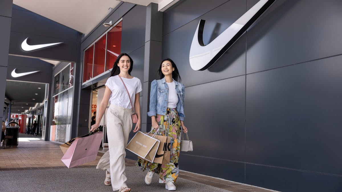 Customers visiting Harbour Town Nike