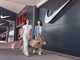 Customers visiting Harbour Town Nike