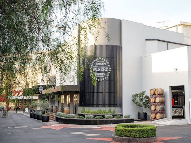 Front of Urban Winery Sydney located 100m past hoyts at the Entertainment Quarter