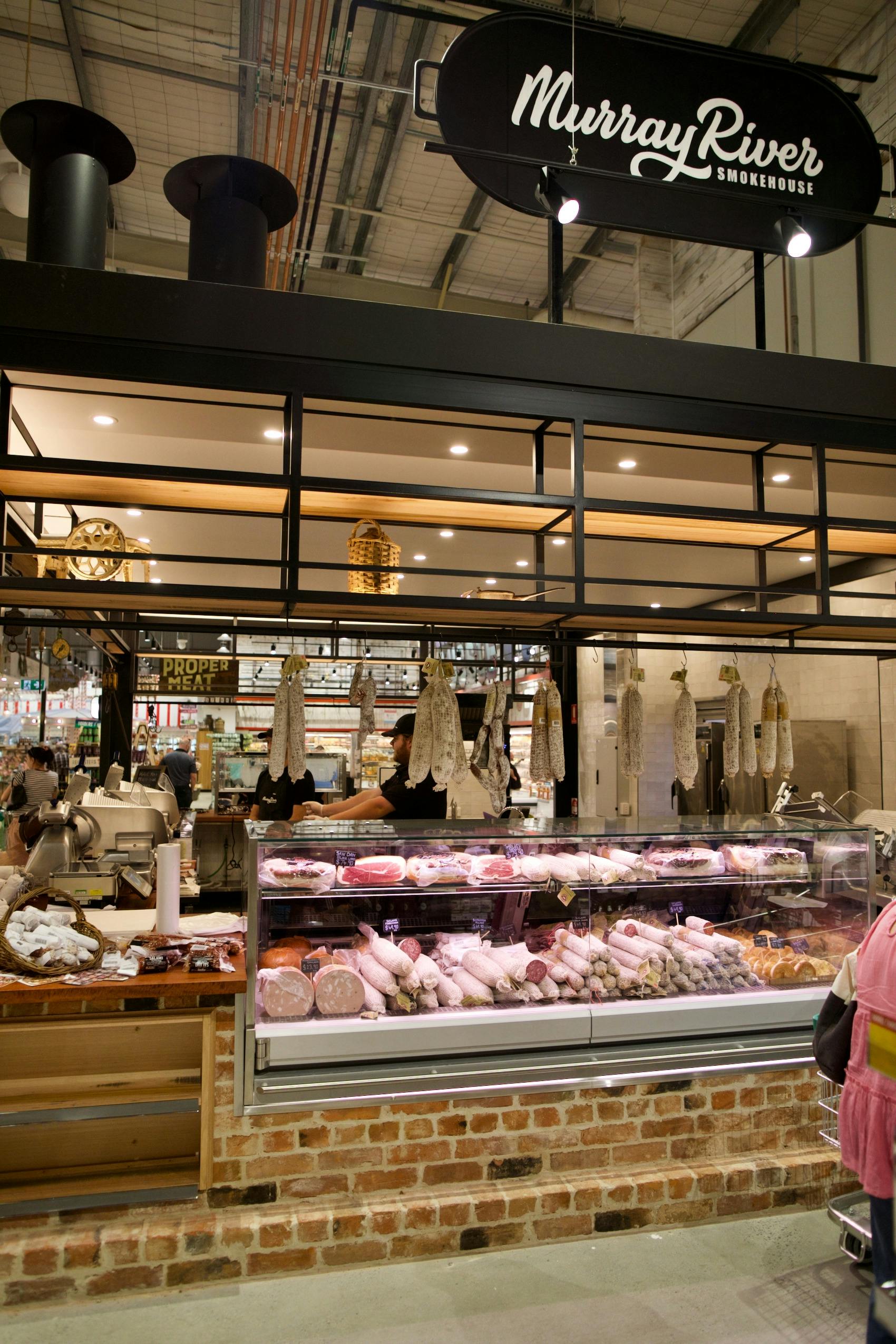 Side view of the Murray River Smokehouse concession