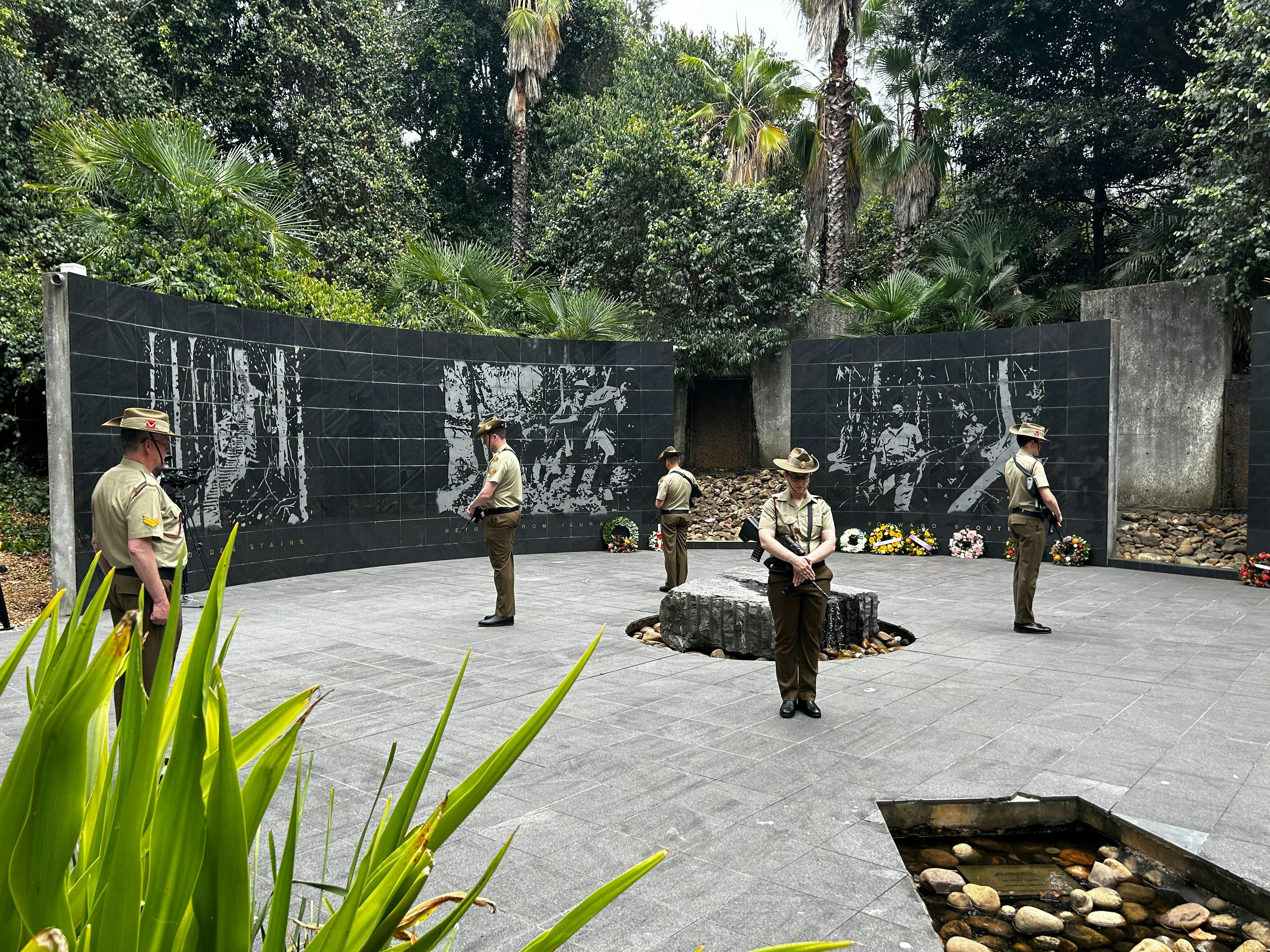 A Catafalque Party is a feature of our Commemoration Service where we honour those who served