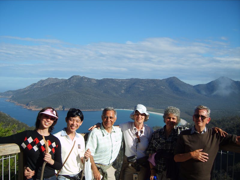 At Wineglass Bay Lookout