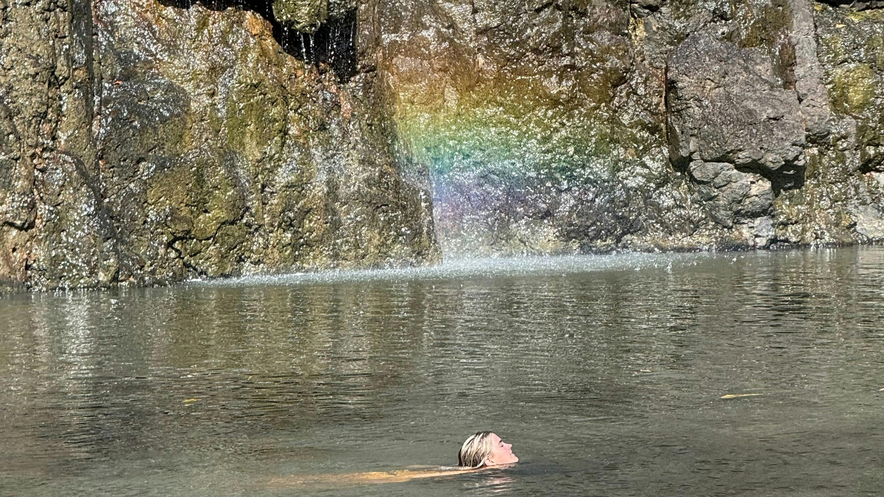 Rainbow at Cedar Creek Falls
