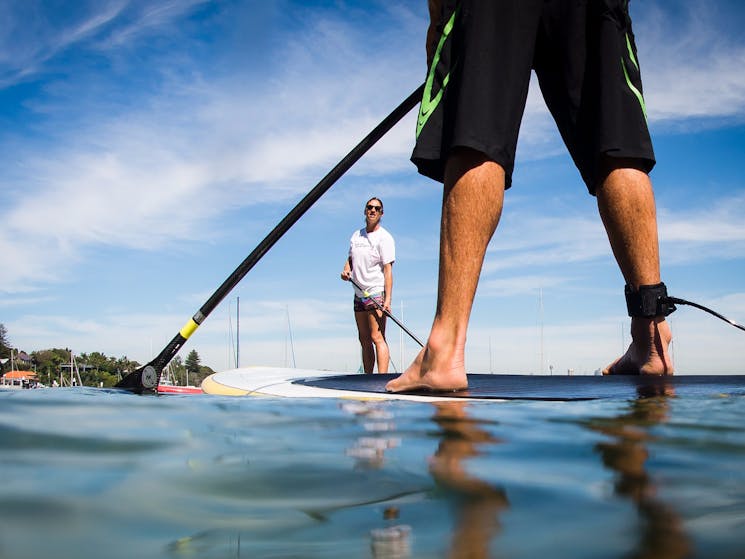 Private Stand Up Paddling Lessons at Watsons Bay