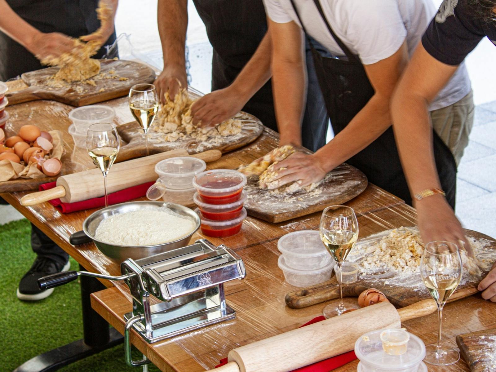 Blackbird Cafeでのピザ作り教室