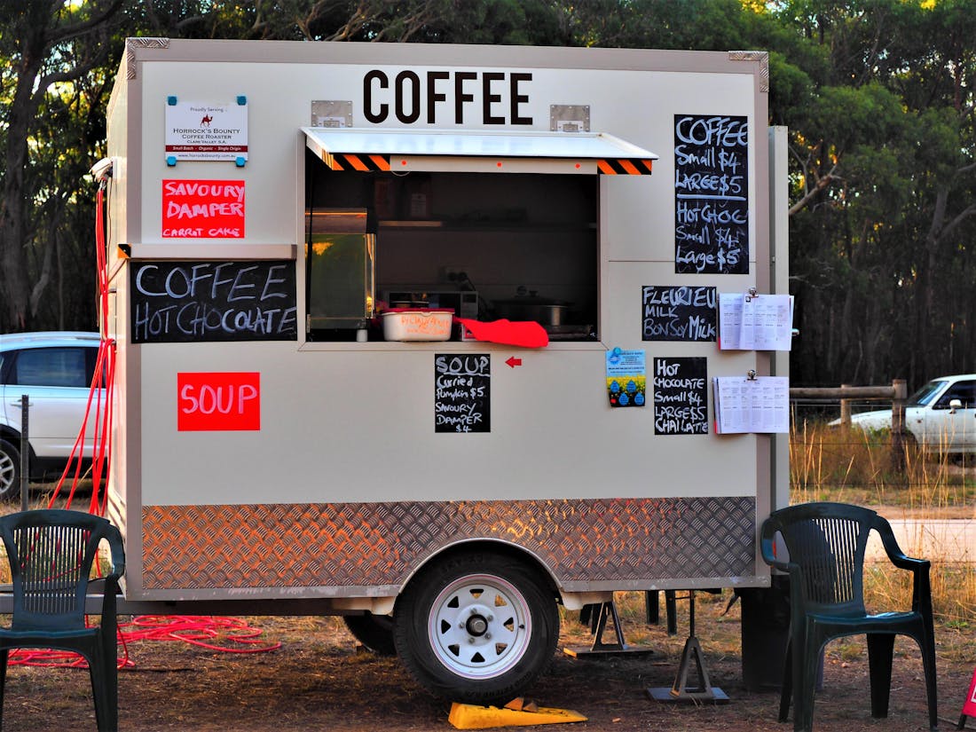 Coffee Cubicle Mobile Beverage Trailer Auburn, Food and