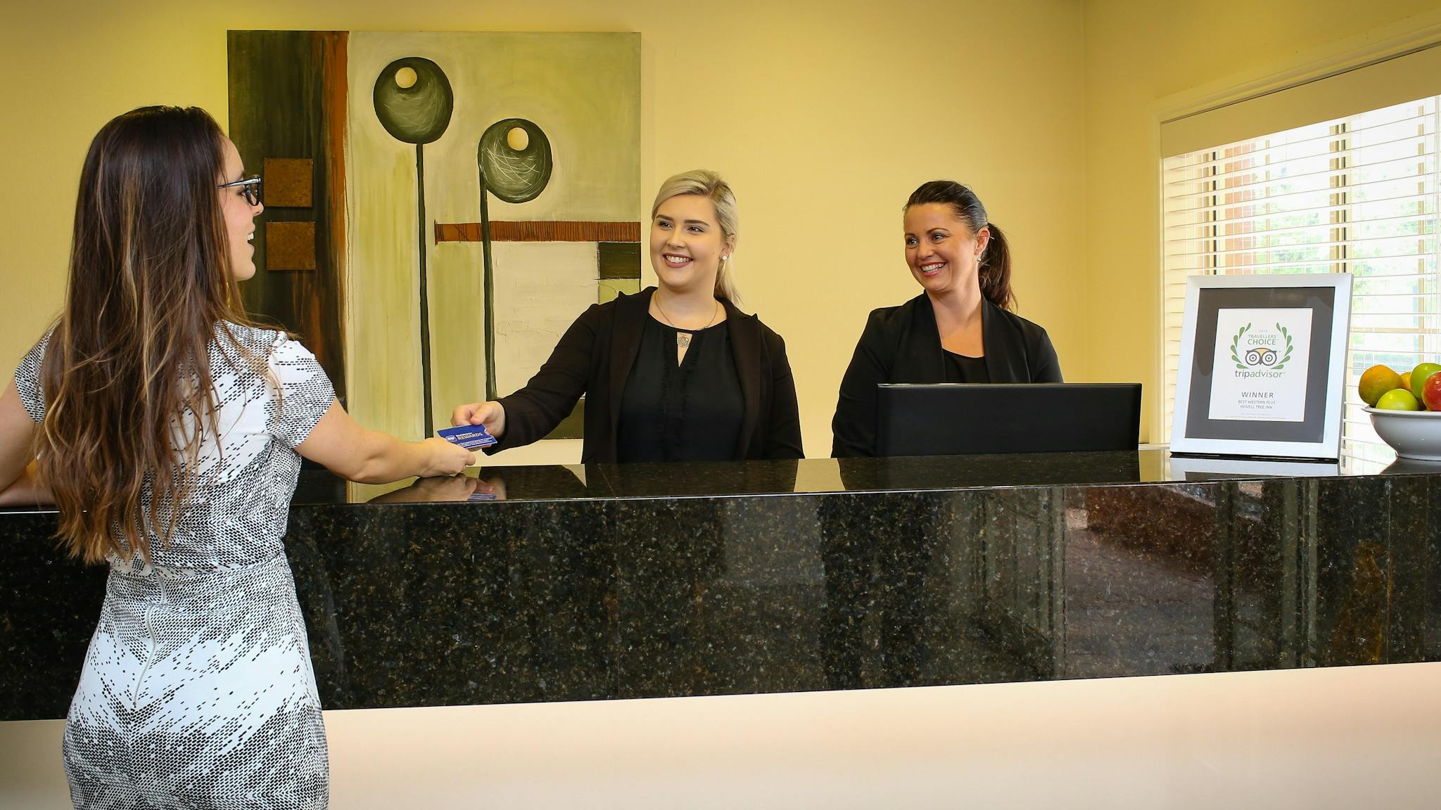 Reception team, check-in, guest services