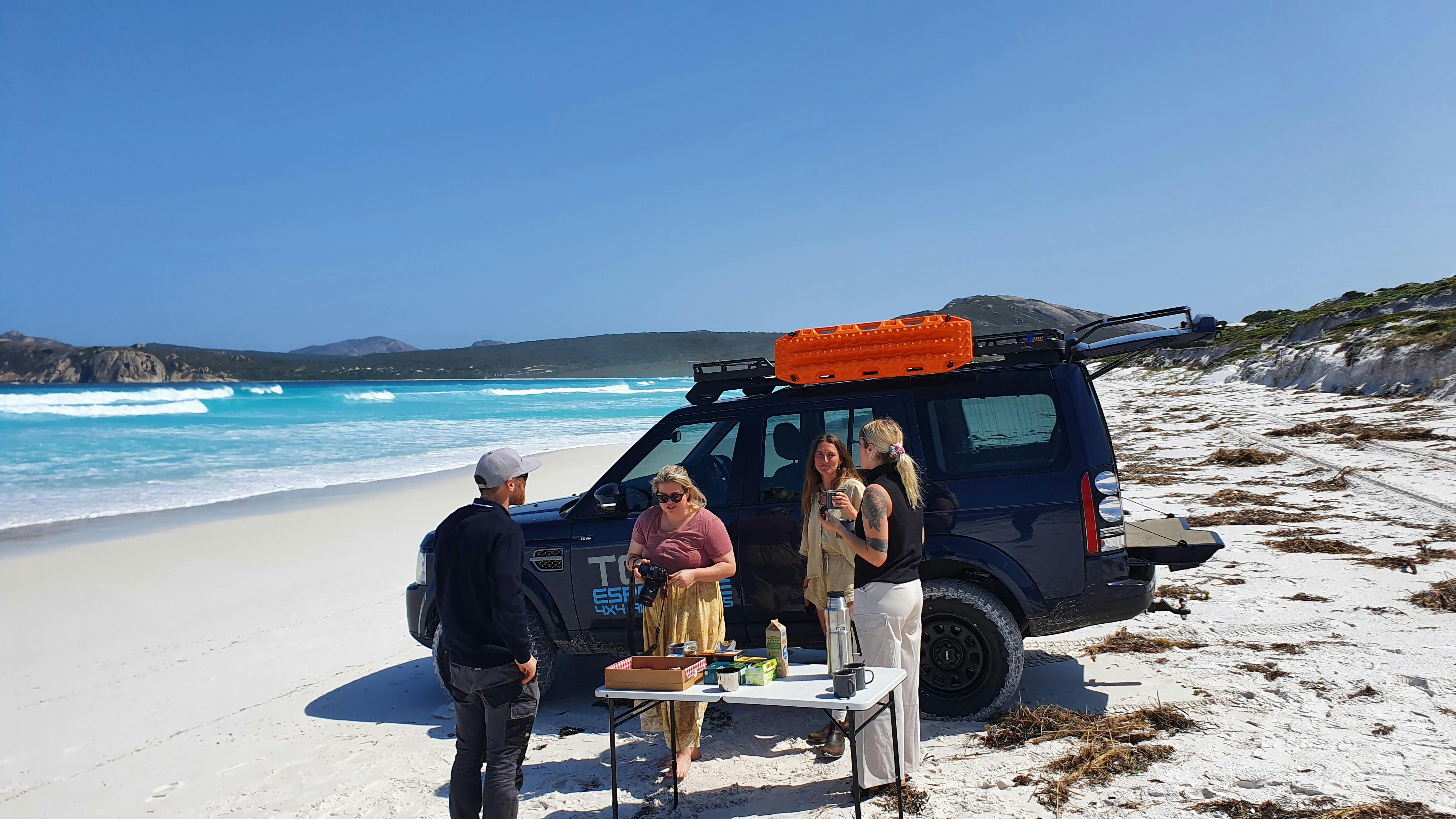 Morning Tea at Lucky Bay