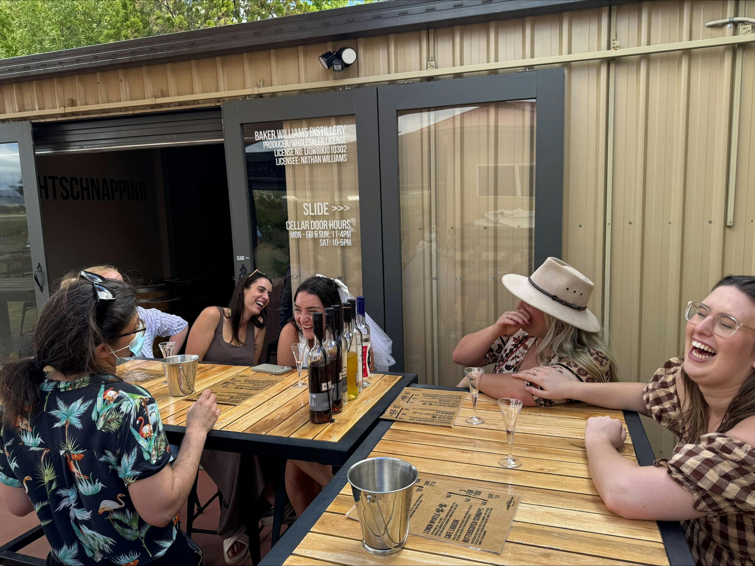 Mudgee Ale Trail clients at a distillery