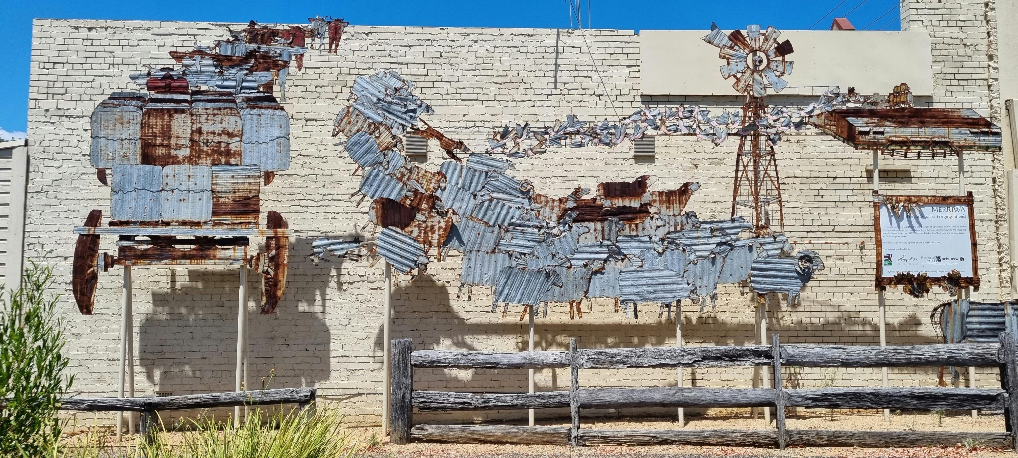 Looking Back, Forging Ahead Mural Merriwa