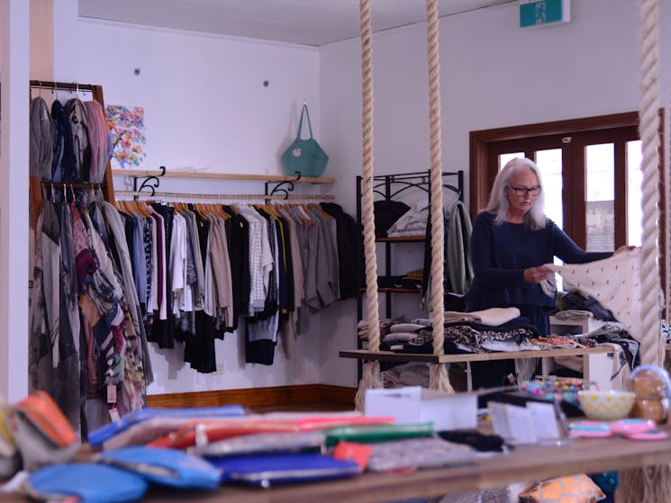 Inside shop
