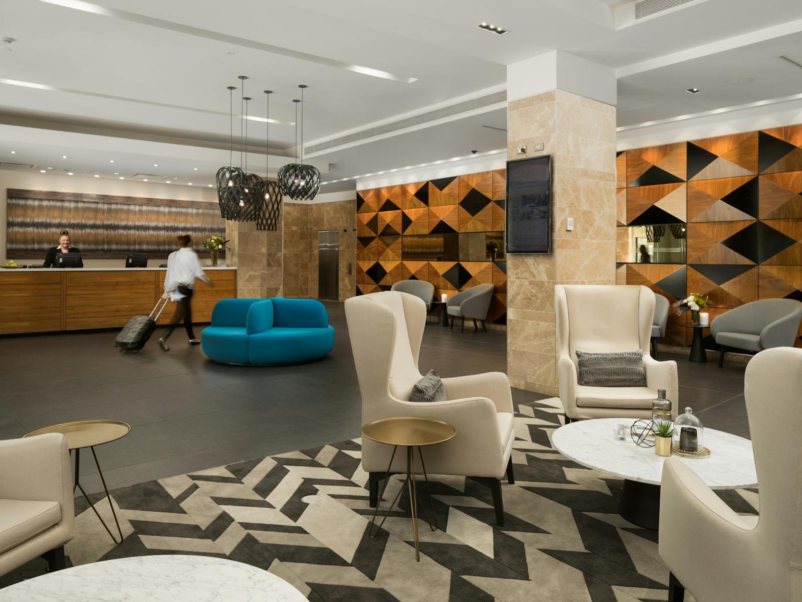 Reception and lobby area