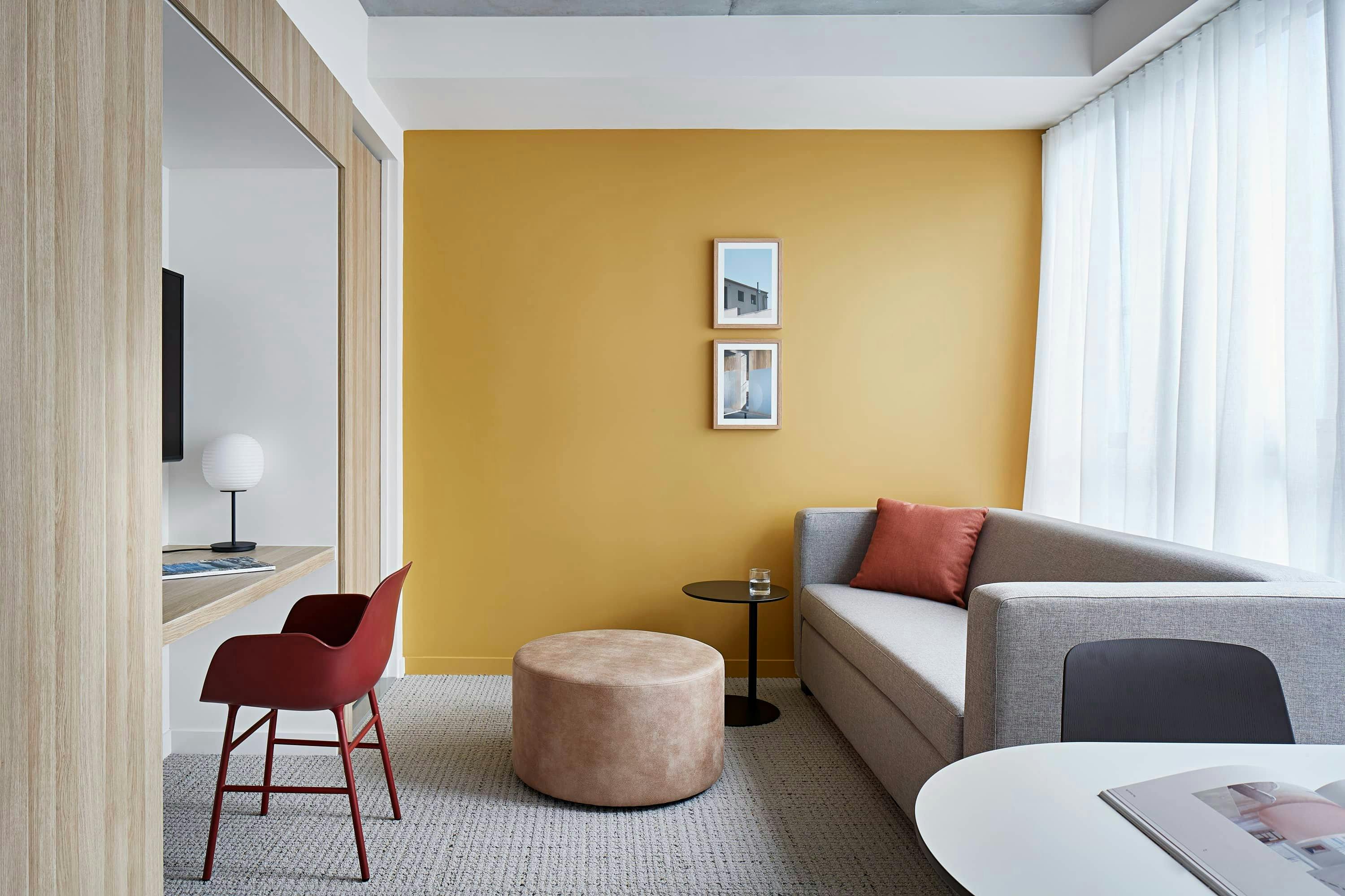 Living area in one-bedroom apartment - Urban Rest Lanbruk