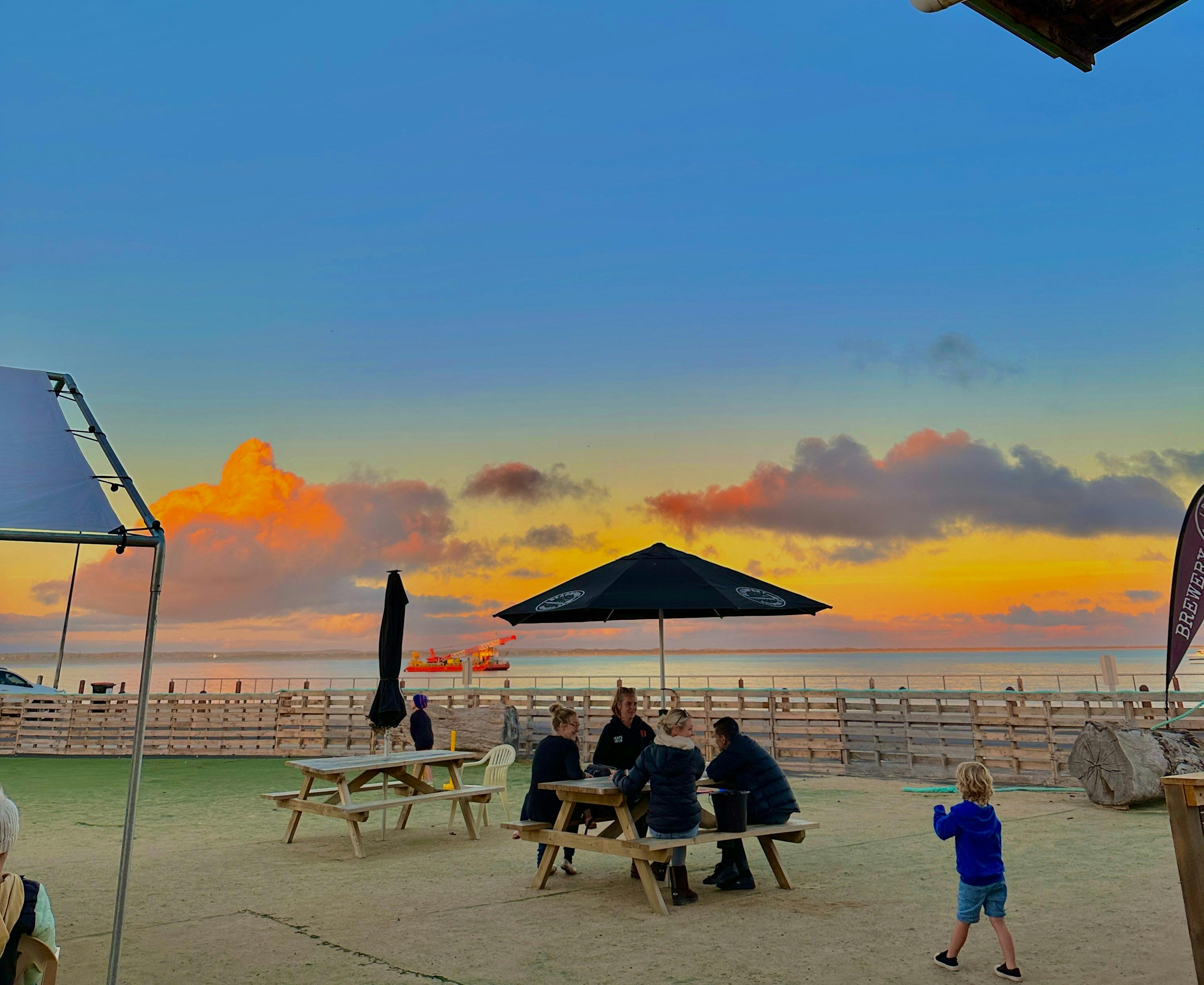 Sunset at the Brewery