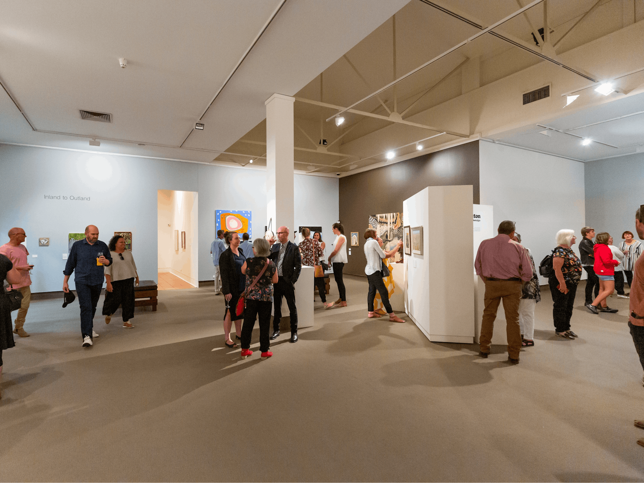 Exhibition opening held at the Gallery in December 2018 with approx 100 people in attendance.