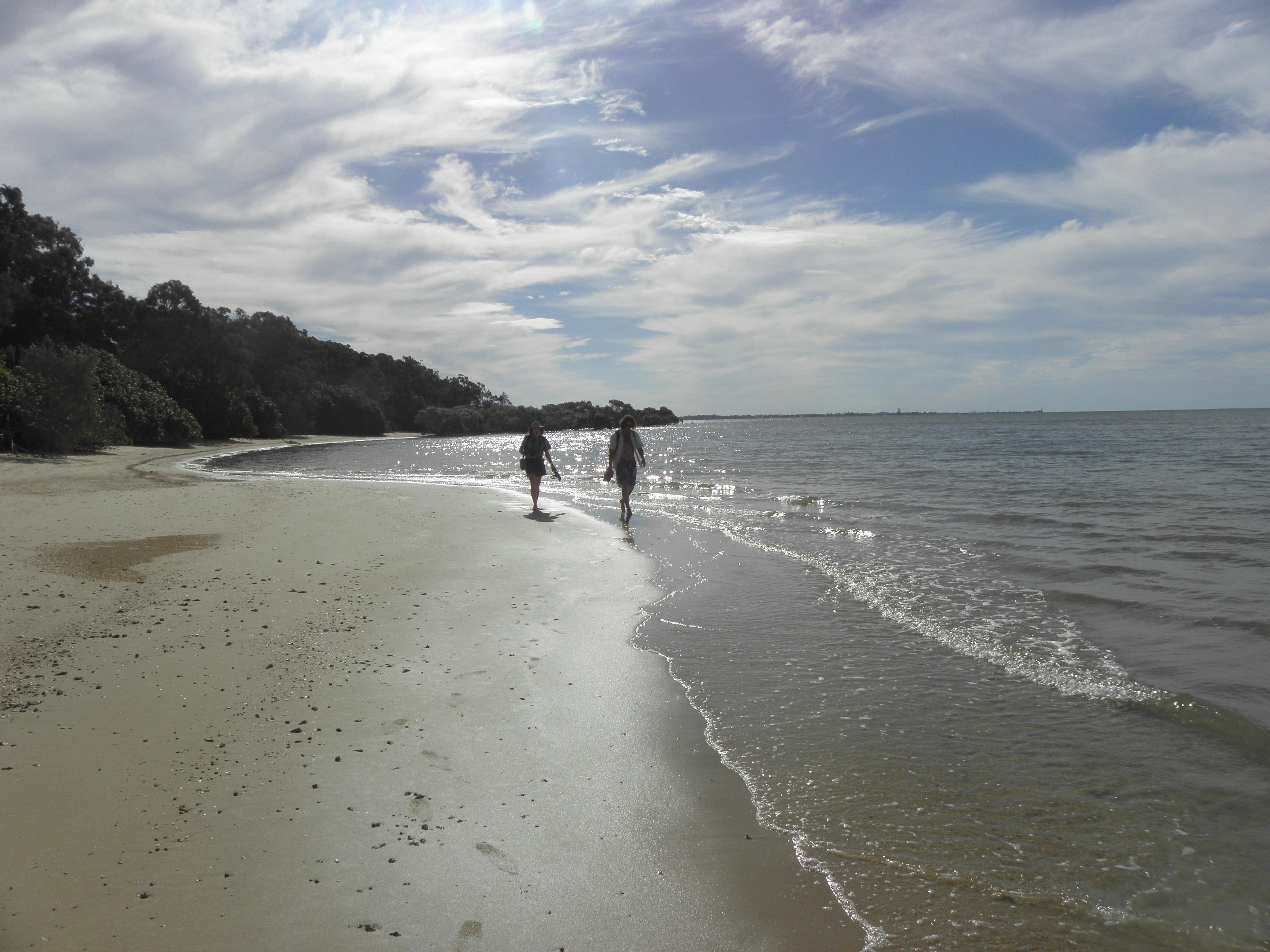Many are surprised how quiet and natural  Coochie's beaches  are
