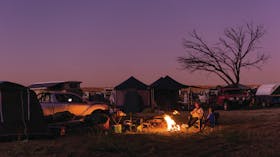 Camping in Birdsville