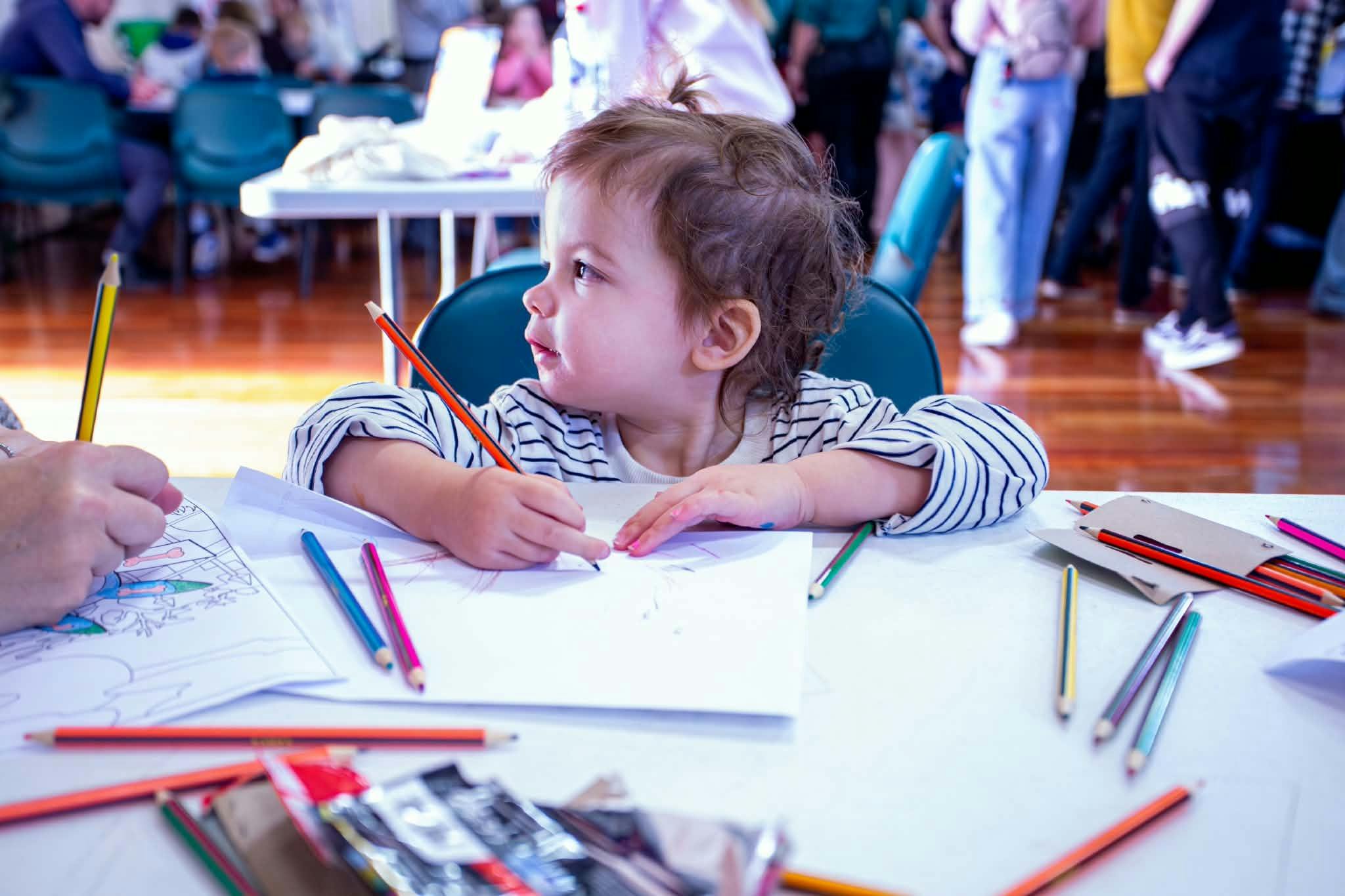 Child colouring in