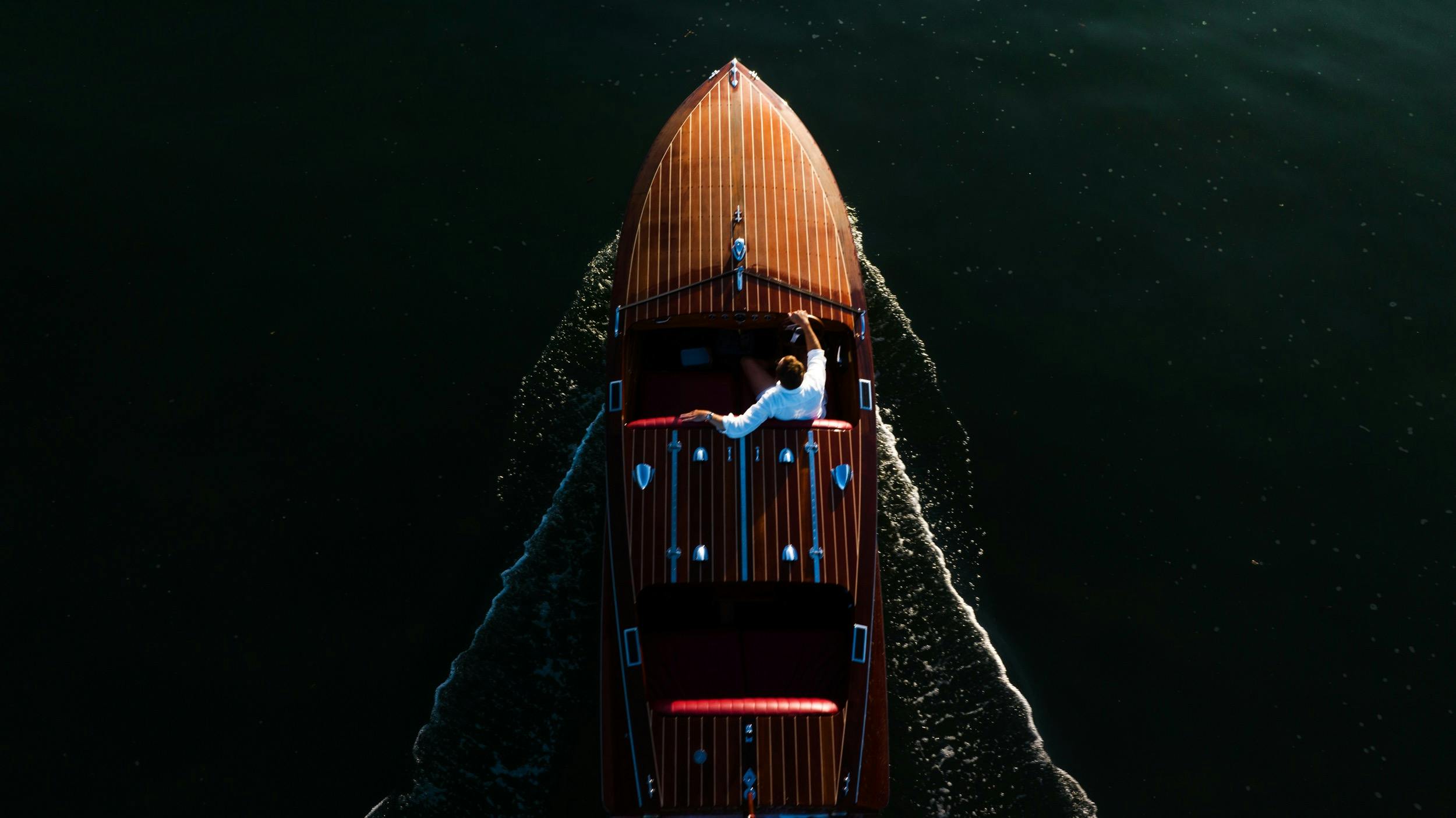Boat Drone Shot