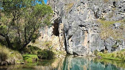 Blue Waterholes creek and cave, Kosciuszko National Park. Photo: Elinor Sheargold/DPIE