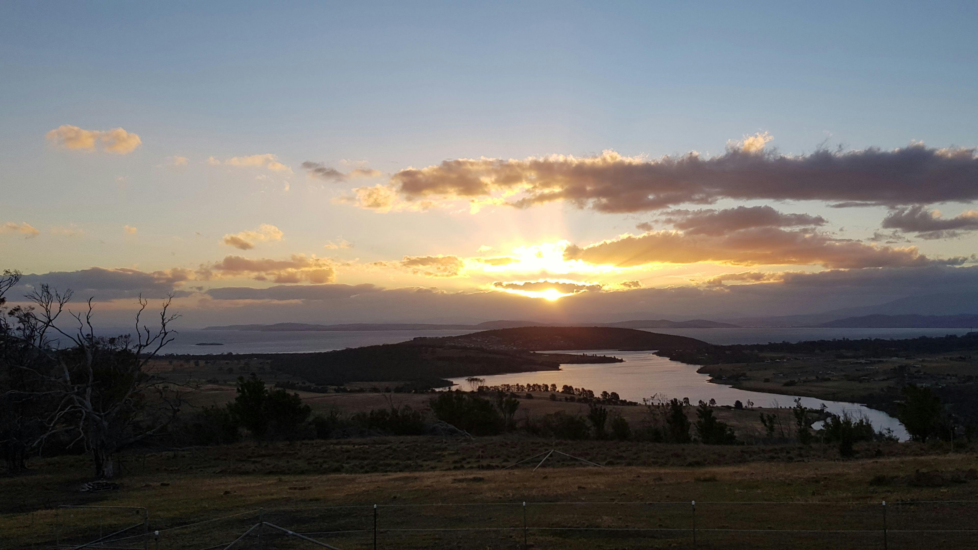 Sunset over Carlton River