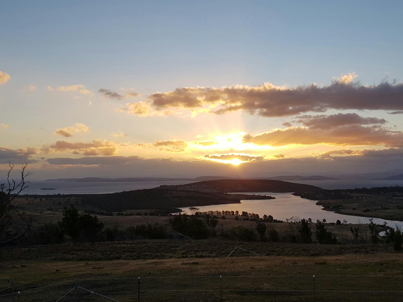 Sunset over Carlton River