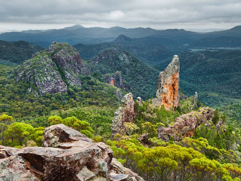 Rock formations on the landscape. Photo: Ingo Oeland