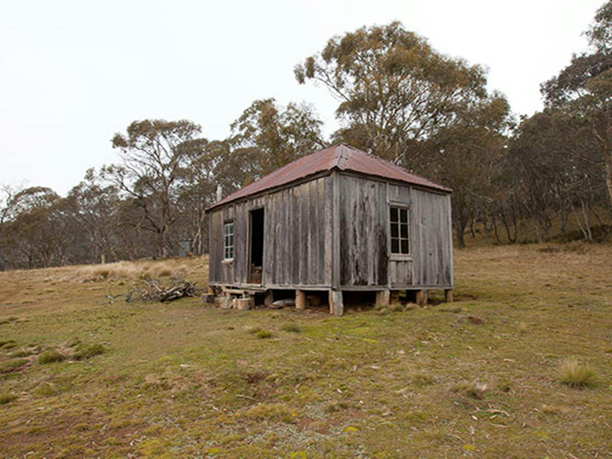 Exterior of Witzes Hut, built in 1952, northern Kosciuszko National Park. Photo: Murray