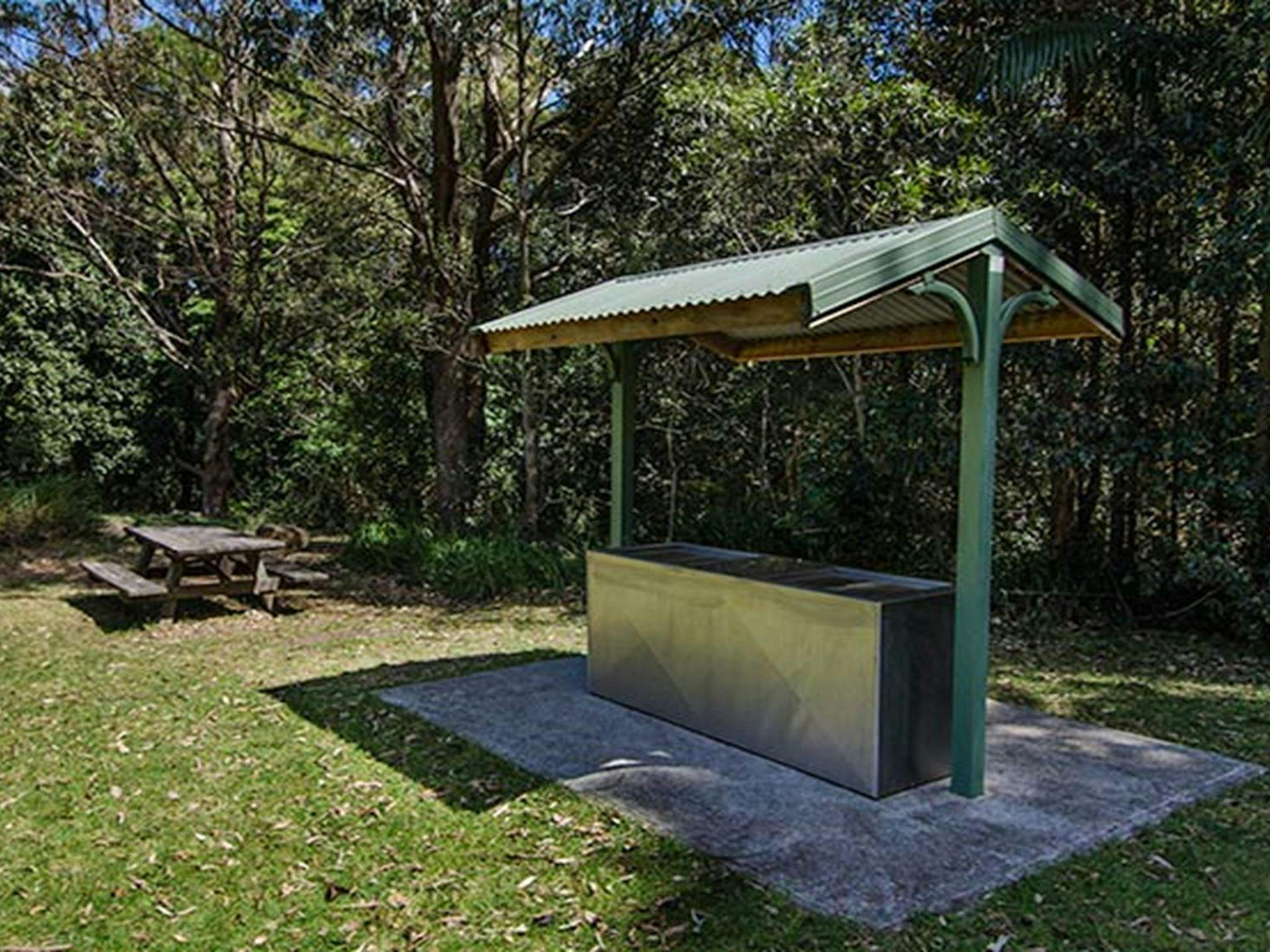 A barbecue shelter at Byrong Park, Illawarra Escarpment State Conservation Area. Photo: John Spencer