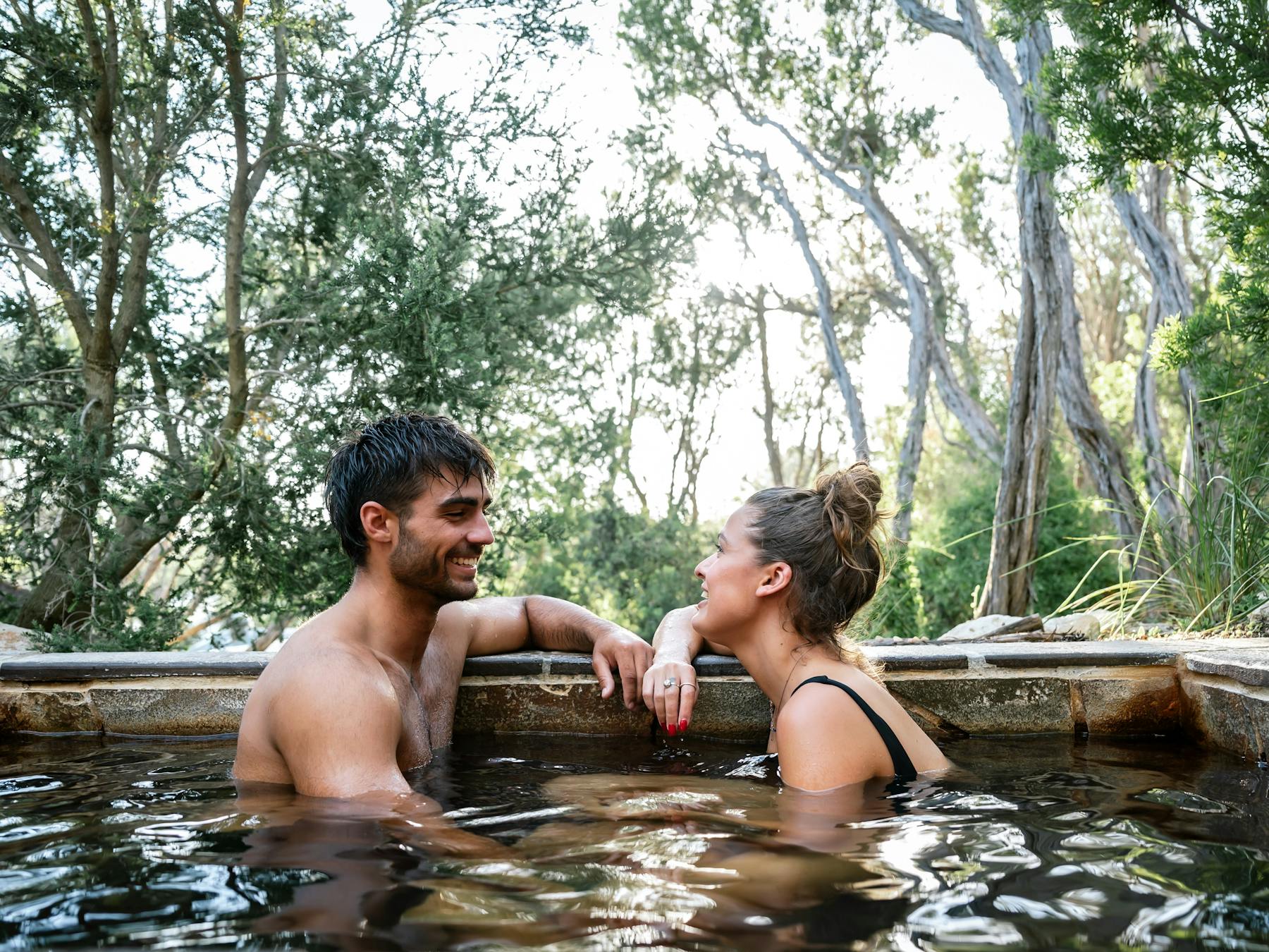 two people in a pool at the Spa Dreaming Centre