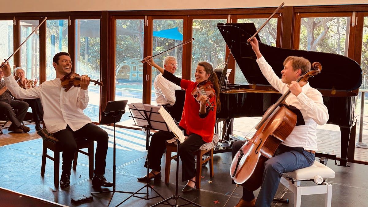 Trio flourish at the end of the piece