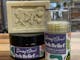 Itch Relief in a tub and applicator together with natural Daisy Cow soap