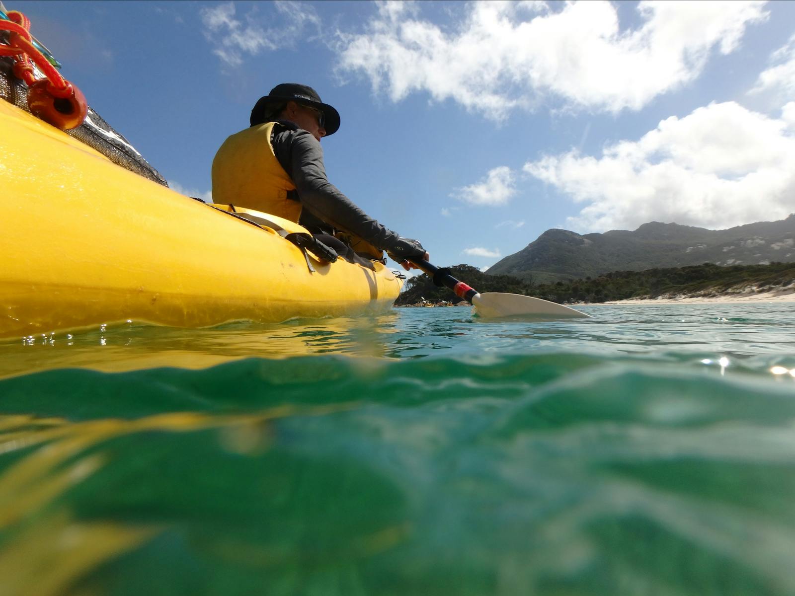 Kayakers on Flinders Island