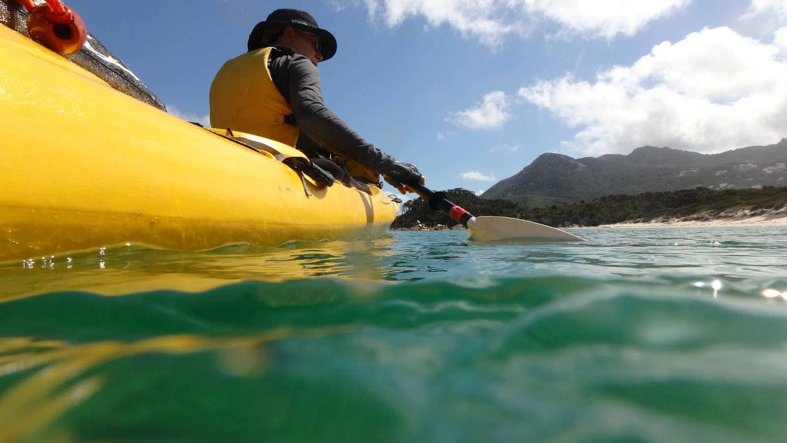 Kayakers on Flinders Island