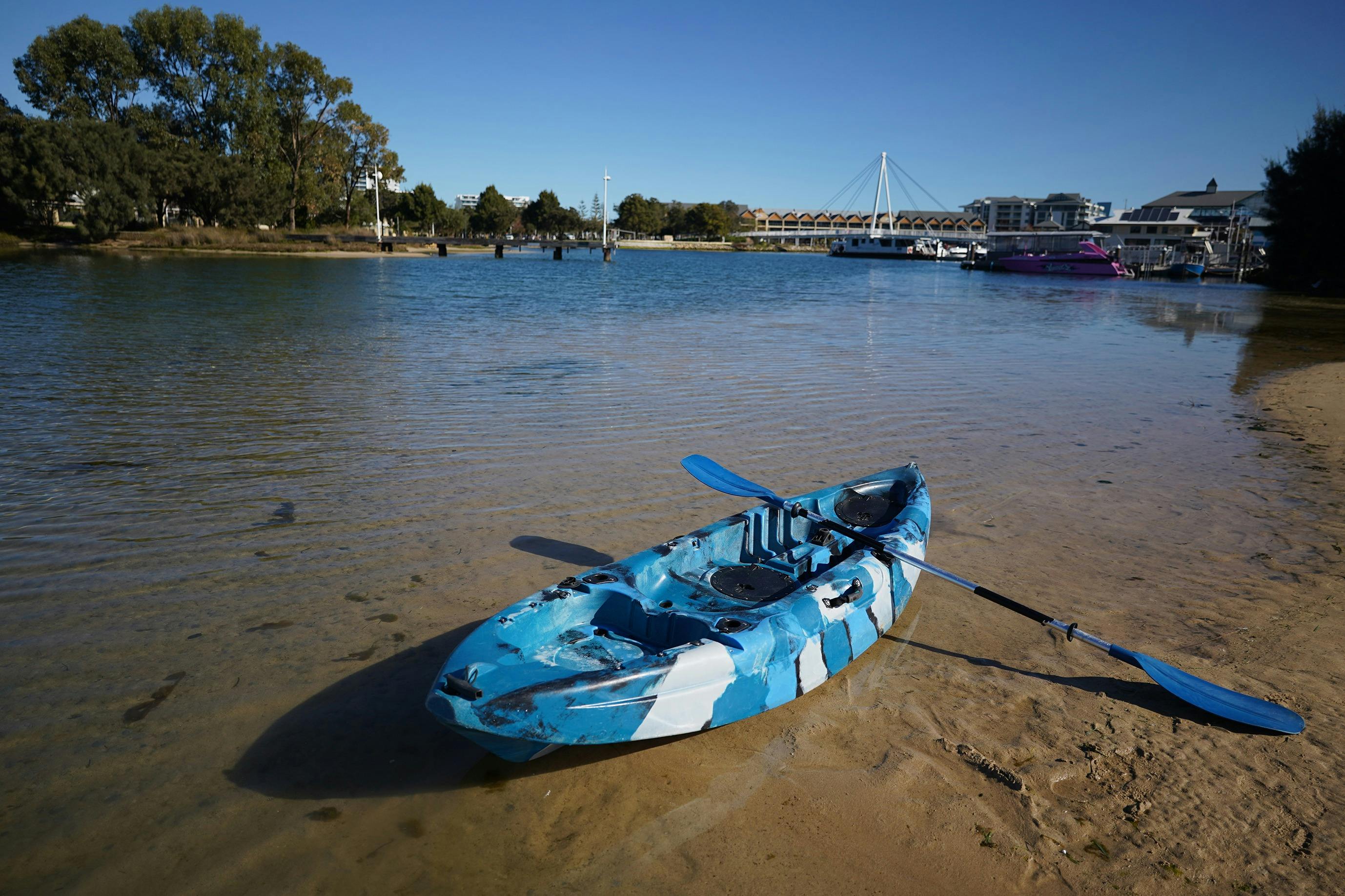 Dolphin Pool is a calm spot for children and learners to have their first paddle in safety