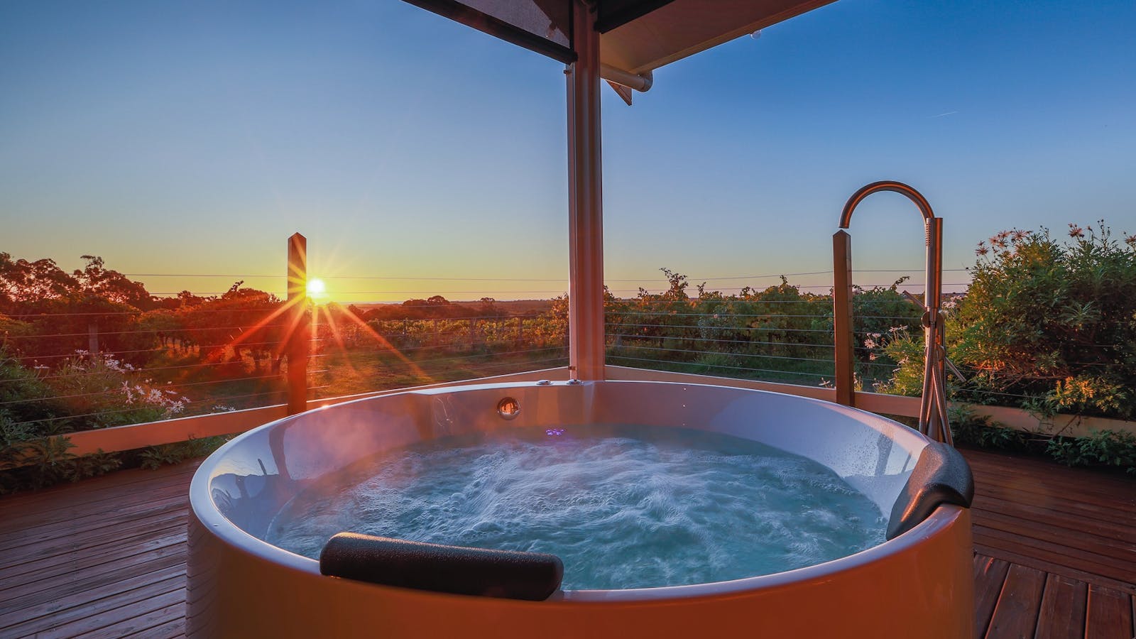 Bath with views