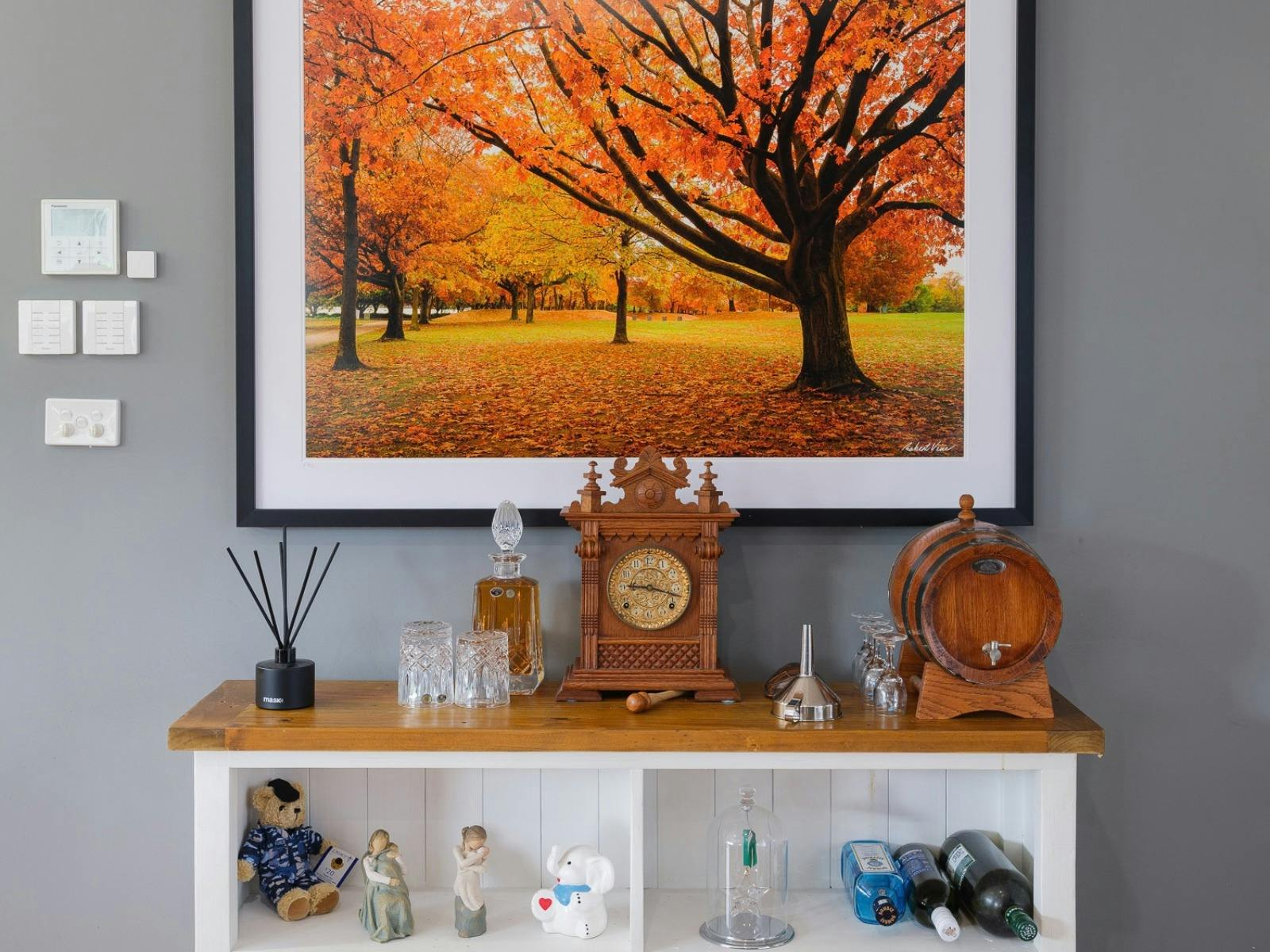 Photo of trees with Autumn leaves set in a local Canberra Park